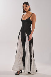 ALL DAY EVERYDAY COLOR BLOCK WOVEN JUMPSUIT