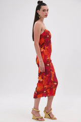 ARCHETYPE PRINTED MIDI DRESS