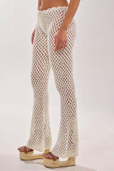 BEACH VIBES CROCHET FLARED PANT