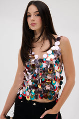 DANCING QUEEN EMBELLISHED TOP