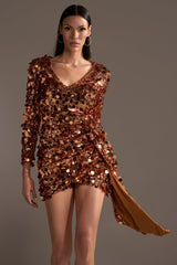 DANCE THE NIGHT AWAY SEQUIN MINI DRESS