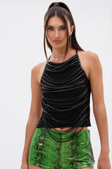 CALL ME MAYBE HALTER NECK BLOUSE