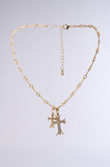 CROSSES NECKLACE