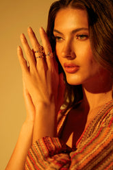 CROSS YOUR HEART RING SET