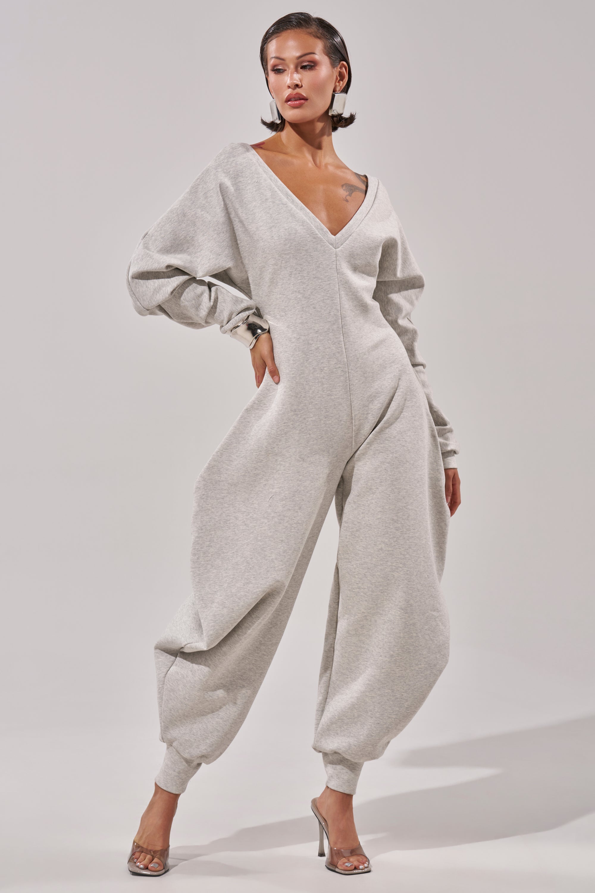 COMFY COZY SWEATSHIRT JUMPSUIT