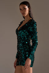 DANCING QUEEN SEQUIN MINI DRESS