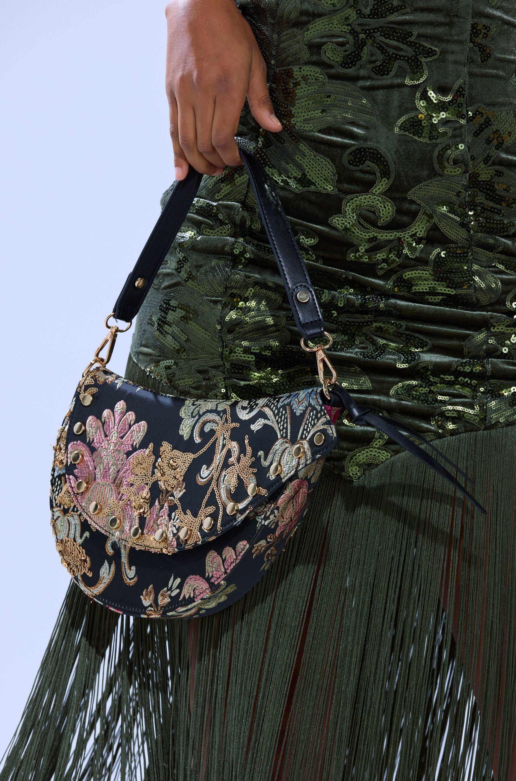 BROCADE DREAMS SADDLE BAG