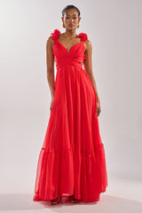 DREAM GIRL MAXI DRESS IN RED