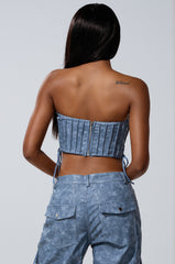 ALL AROUND THE CITY PU CORSET