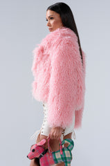 DIVINE FEMININE FAUX FUR COAT