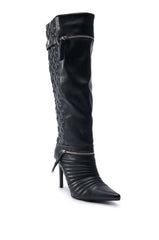 AZALEA WANG LYRICAL BLACK STILETTO BOOT