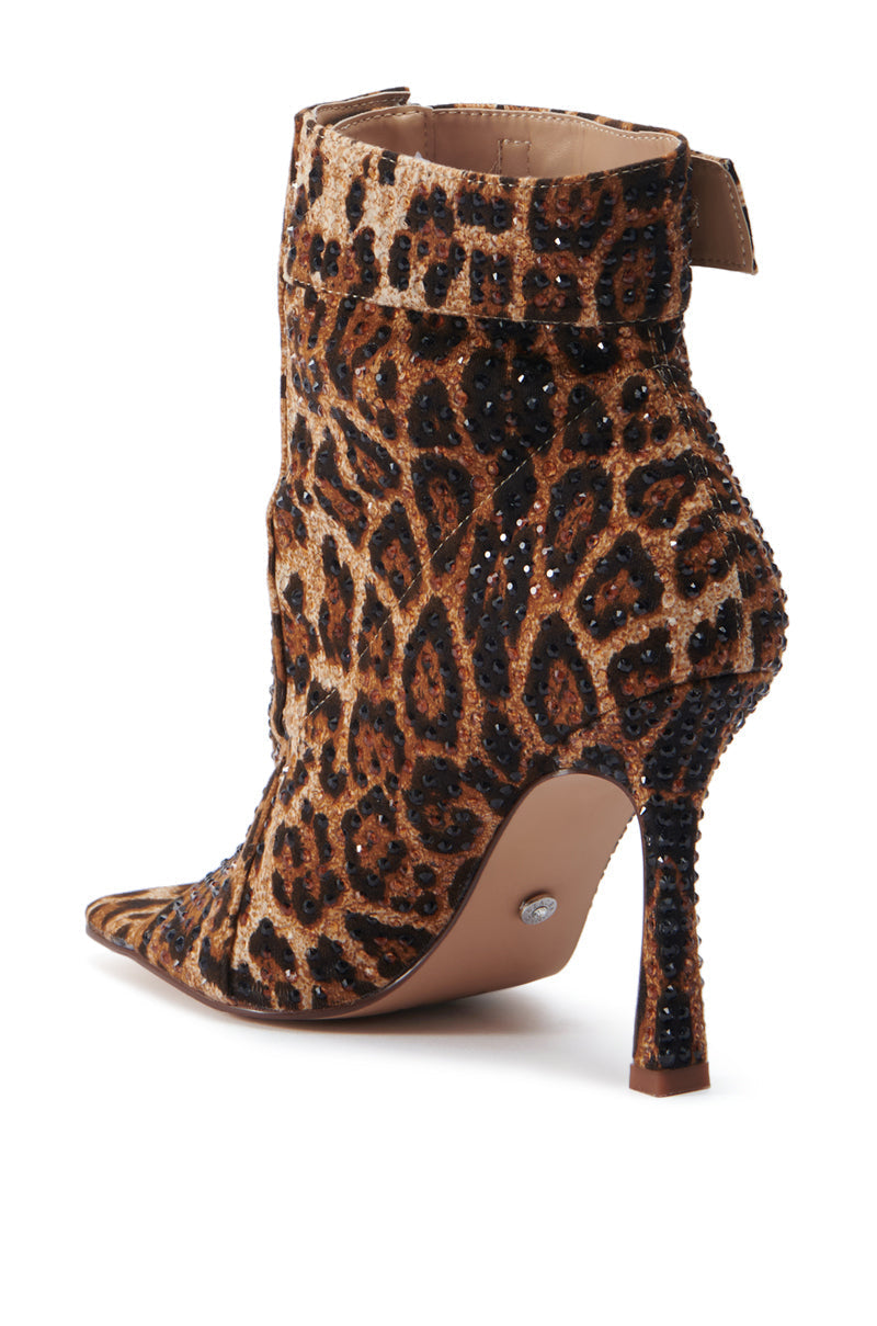 AZALEA WANG NAILY CHEETAH BUTTON UP BOOTIE