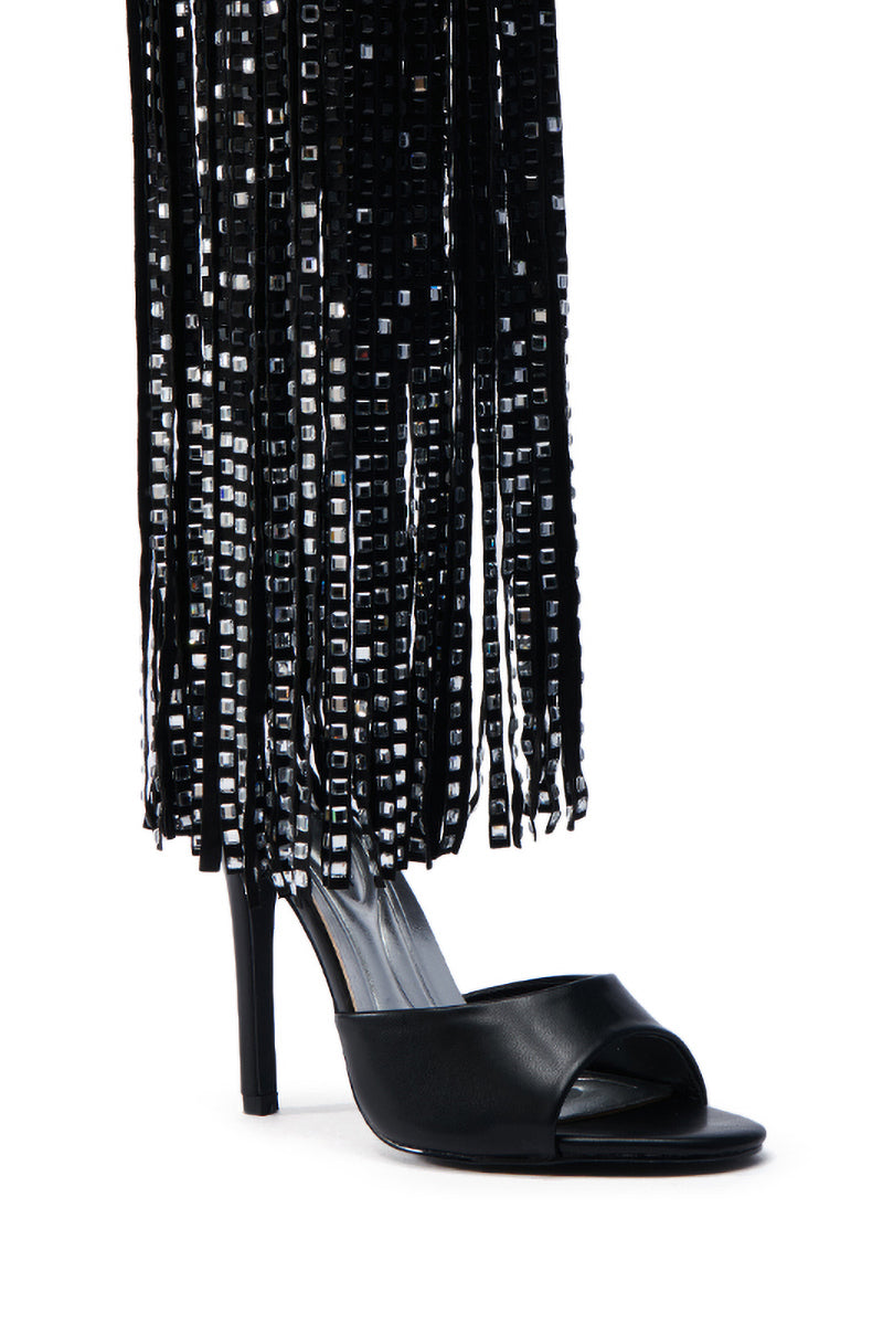 AZALEA WANG NUALA BLACK STILETTO SANDAL