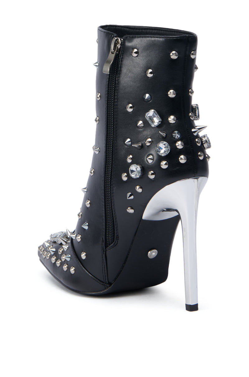 AZALEA WANG OAKLEE BLACK STILETTO BOOTIE