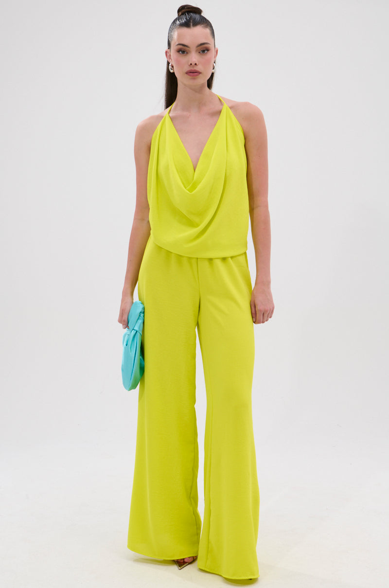 BRIGHTEST IN THE CITY COWL NECK BLOUSE