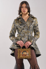 BROCADE HIGH LOW MOTO