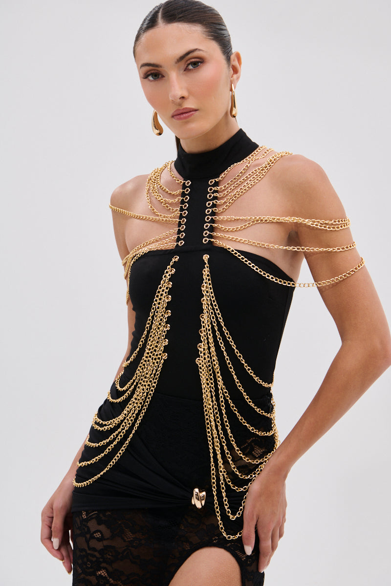 CHAINS DRIP BODYSUIT