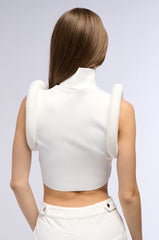 ALL ABOUT THE DETAILS TOP IN WHITE