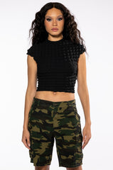 ANYTHING BUT BASIC TEXTURED TSHIRT