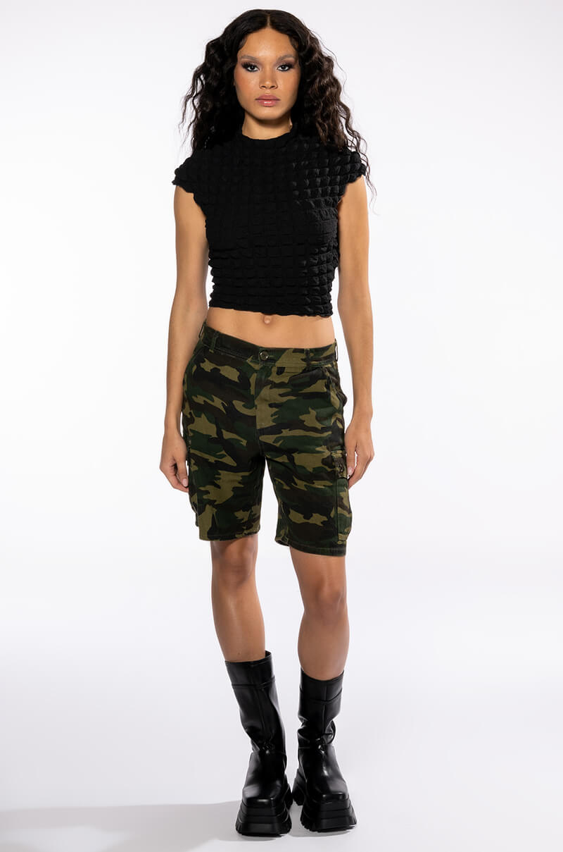 ANYTHING BUT BASIC TEXTURED TSHIRT