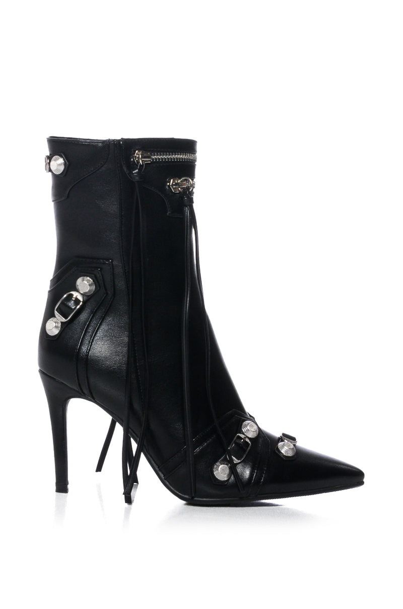 AZALEA WANG BROOKLYN BABY STILETTO BOOTIE IN BLACK