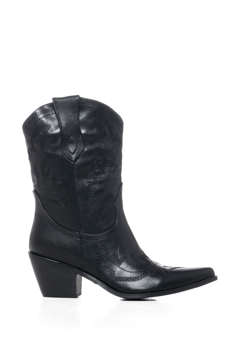 AZALEA WANG MAXFIELD EMBROIDERED WESTERN BOOTIE