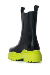 AZALEA WANG ONLY IN MY DREAMS FLATFORM BOOTIE IN LIME