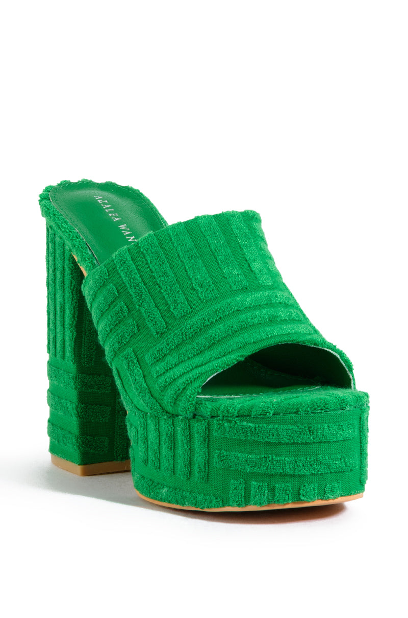 AZALEA WANG MARITZA GREEN TERRY MULE