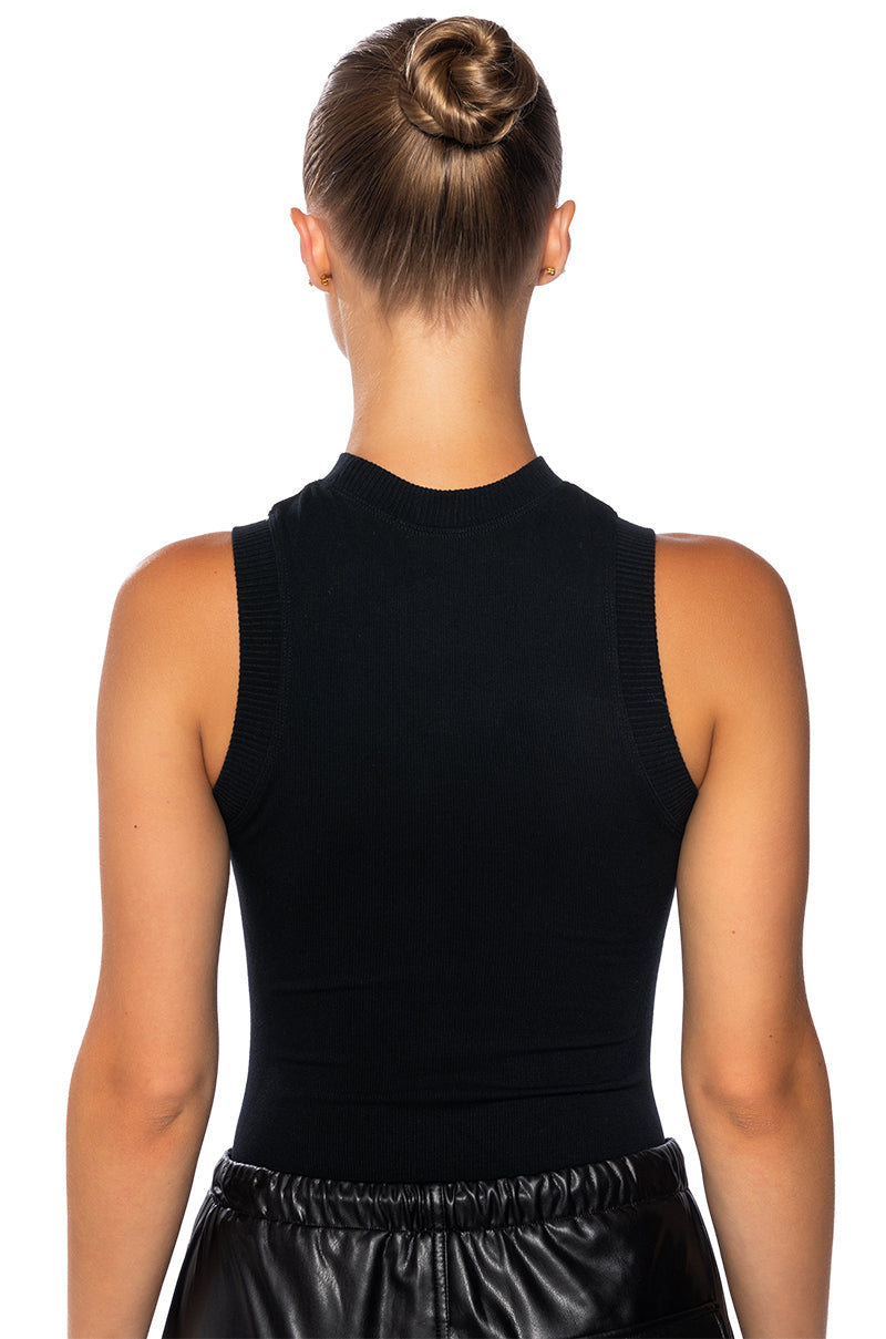 BACK TO THE BASICS HIGH NECK BODYSUIT