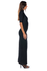 AMELIA TURTLENECK BODYCON MAXI DRESS