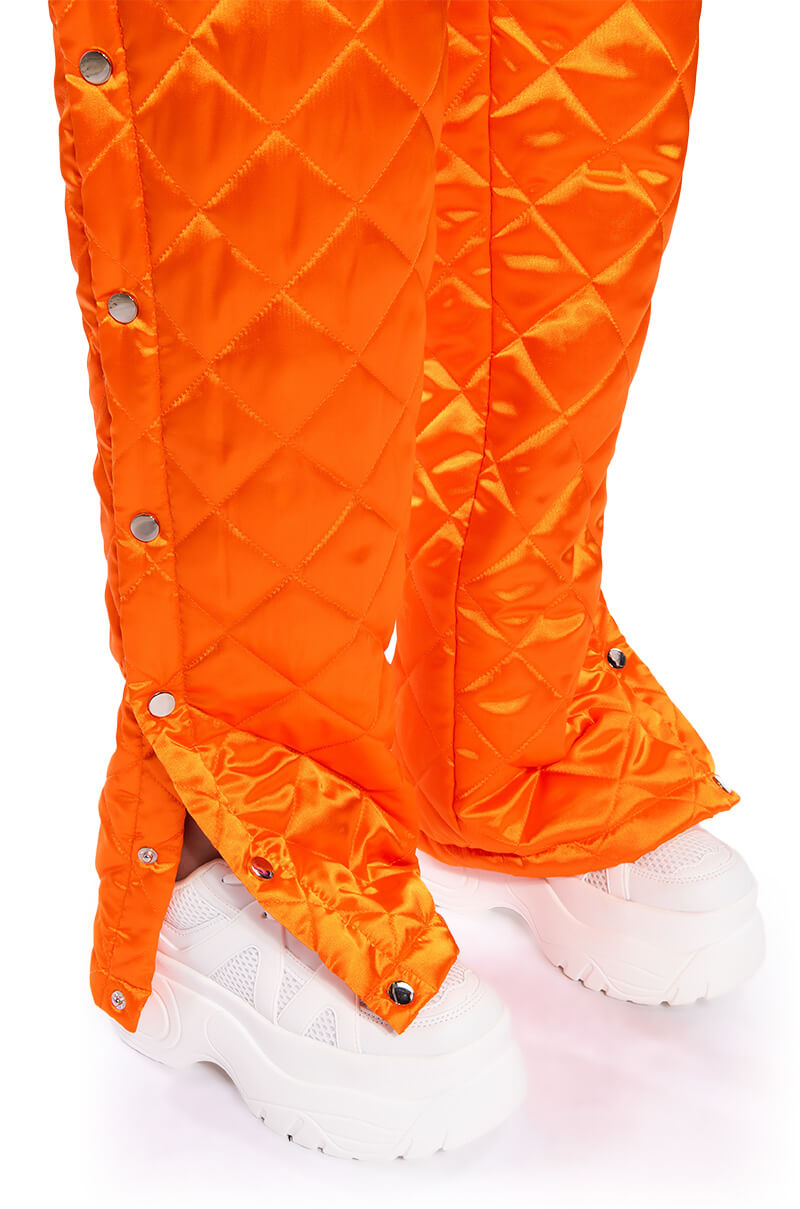 ARYA QUILTED SATIN BREAKAWAY JOGGER