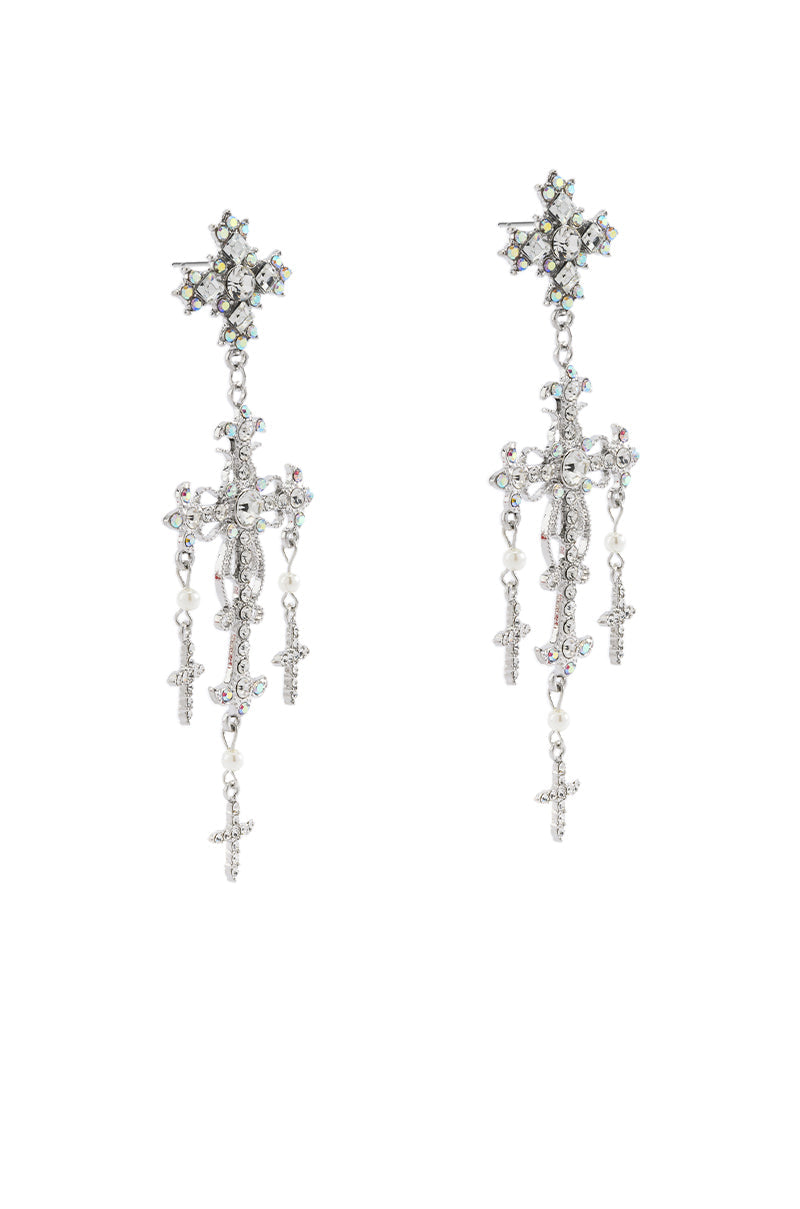 CROSS ME DANGLE EARRING