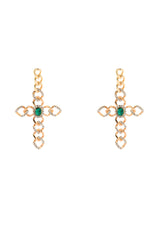 CROSS MY HEART EARRING