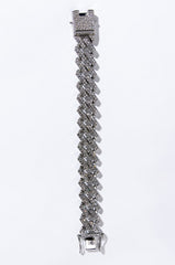 CUBAN STRAIGHT EDGE CHAIN BRACELET